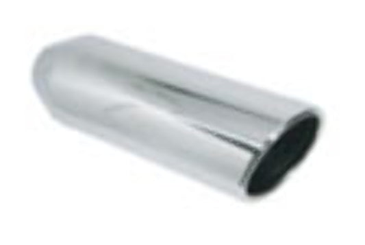 Stainless Tip; Inside Roll Angle 4" X 22"-Fits 2.50" Pipe-J254022RAC - Tailpipe Car Part People