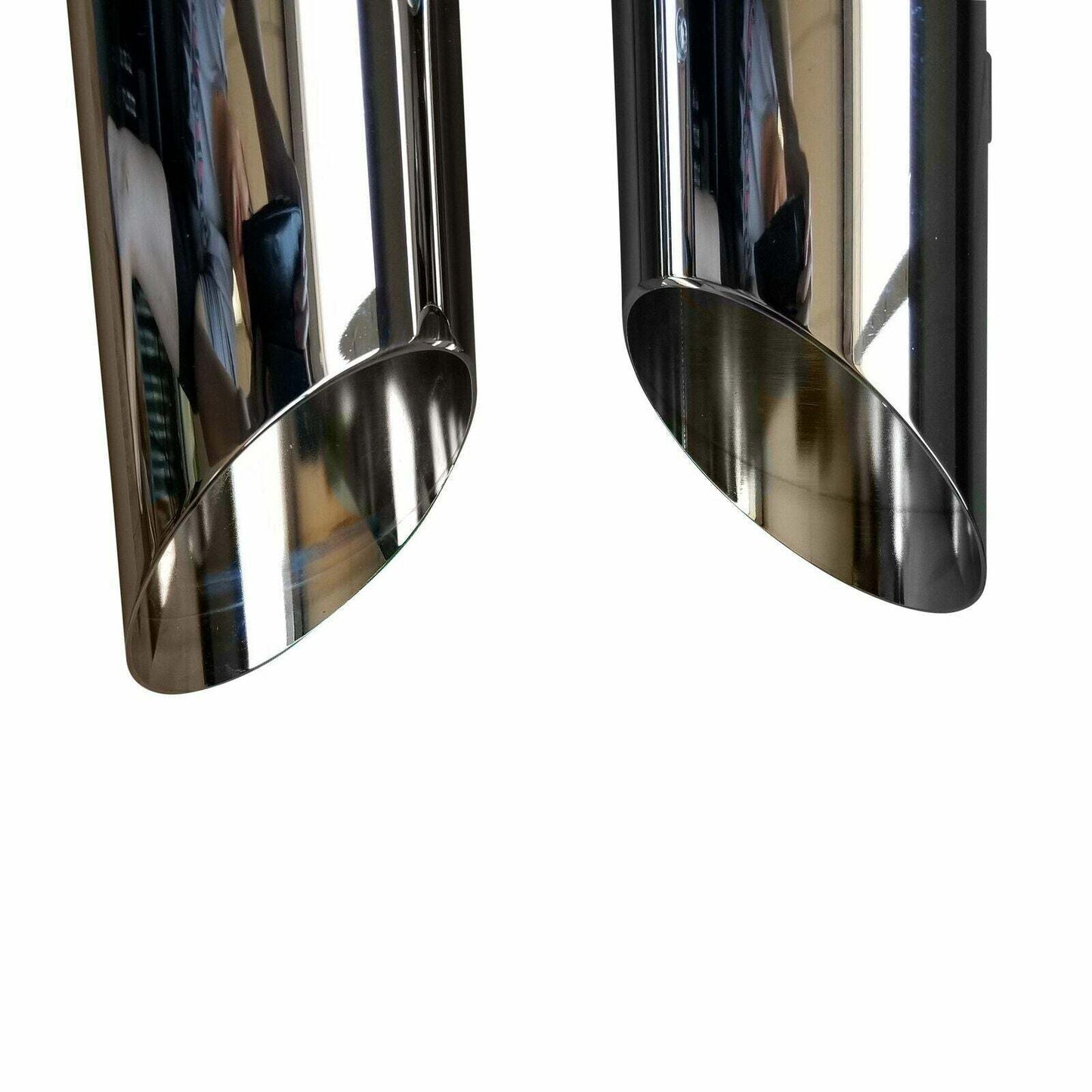 95-16 Harley Davidson Angle Cut Slip On Muffler Chrome Exhaust 1.75 Baffle - Performance Mufflers Car Part People