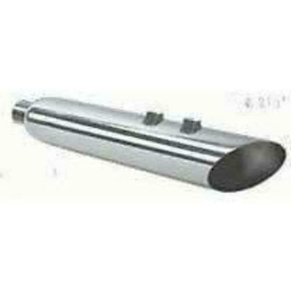 95-16 Harley Davidson Angle Cut Slip On Muffler Chrome Exhaust 2 Baffle - Performance Mufflers Car Part People