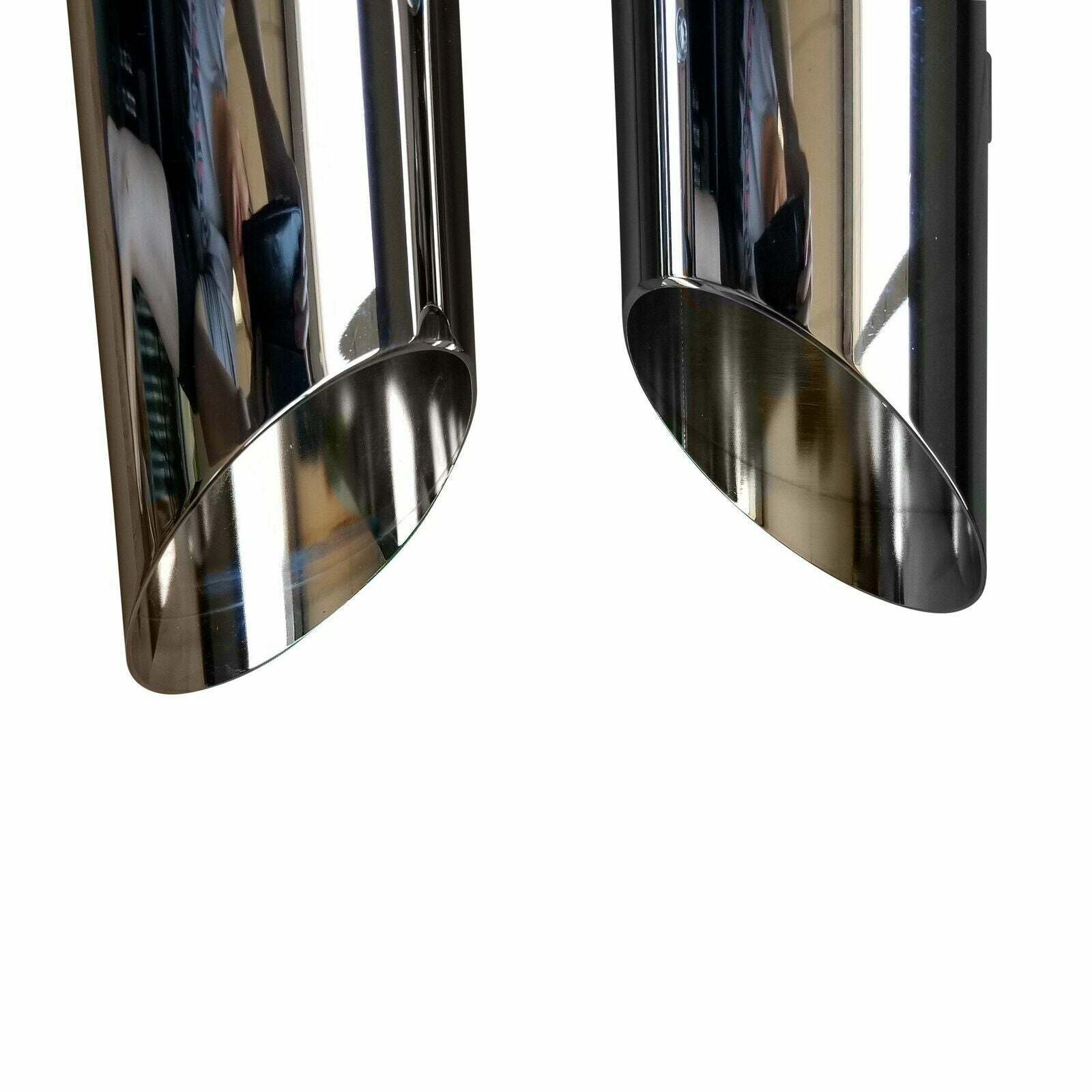 95-16 Harley Davidson Angle Cut Slip On Muffler Chrome Exhaust 2 Baffle - Performance Mufflers Car Part People