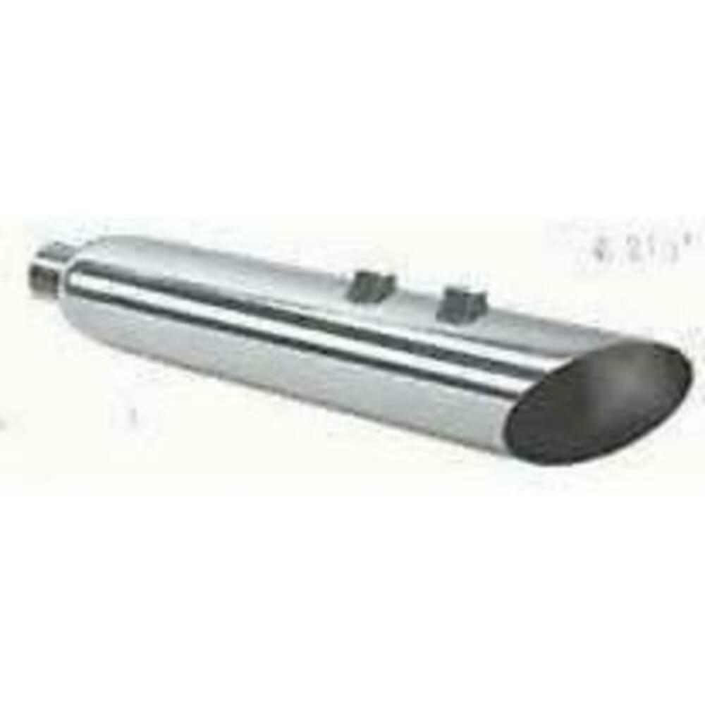Fits 2016-2023 Harley Davidson Angle Slip On Muffler Chrome Exhaust 2.5" Baffle - Performance Mufflers Car Part People