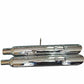 95-16 Harley Davidson Angle Slip On Muffler Chrome Exhaust 2.5 Baffle