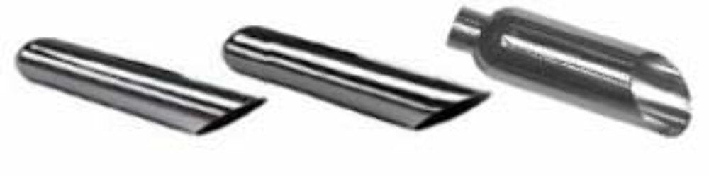 Chrome Tip; Angle Cut 16" X 4"-Fits 3.50" Pipe-JAC416-312 - Tailpipe Car Part People