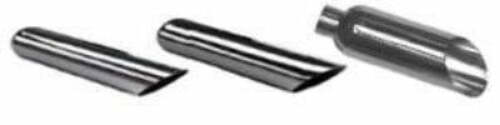 Jones Exhaust JAC418-SV Powder Coated Silver Exhaust Tip Angle Cut 4