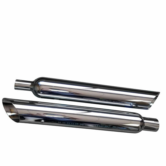 2017-2020 Harley Davidson Full Boar 4 Angle Cut Slip On Muffler No Baffle - Performance Mufflers Car Part People