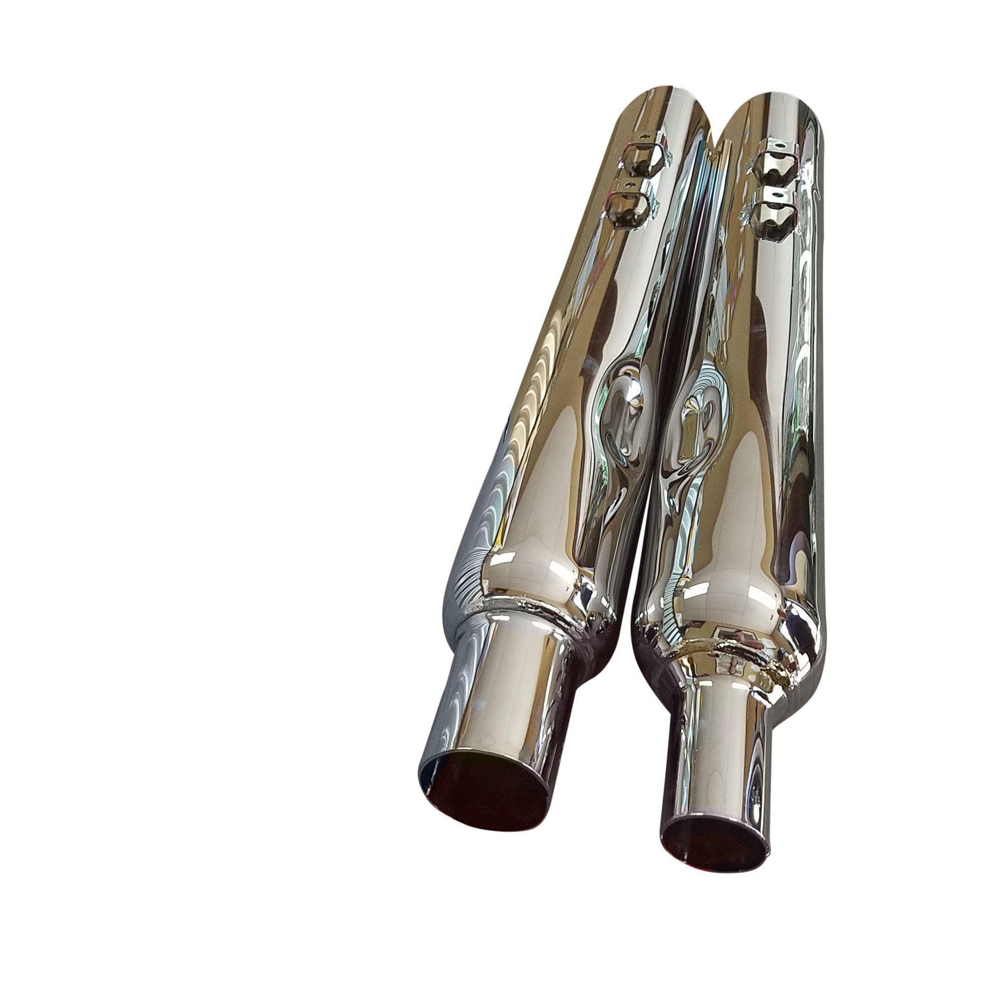 2017-2020 Harley Davidson Full Boar 4 Angle Cut Slip On Muffler 1.75 Baffle - Performance Mufflers Car Part People