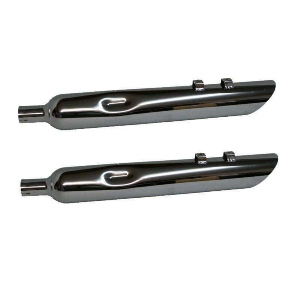 95-16 Harley Davidson Straight Cut Slip On Motorcylce Muffler 2.5 Baffle - Performance Mufflers Car Part People