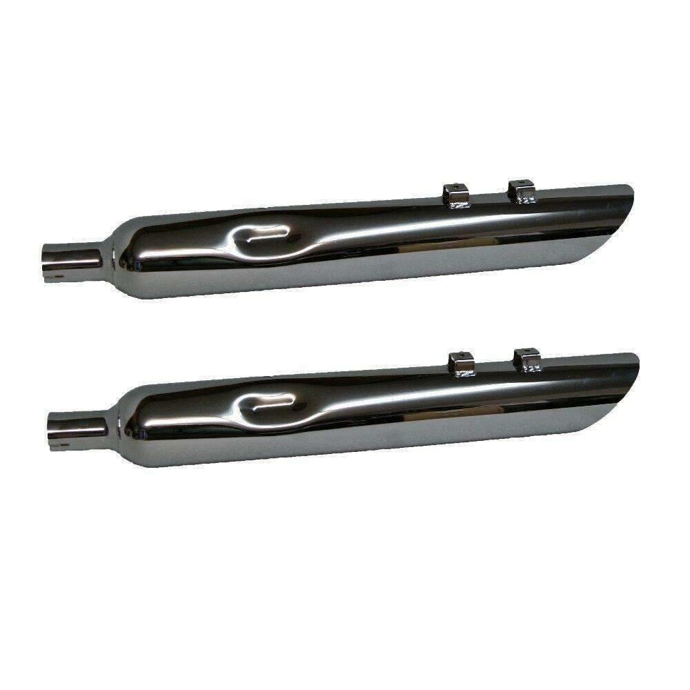 95-16 Harley Davidson Full Boar Reverse Angle Cut Slip On Muffler 2 Baffle - Performance Mufflers Car Part People