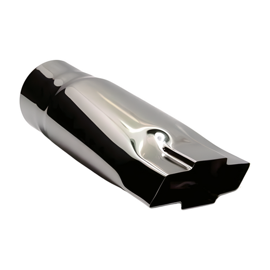 2.75 Chevrolet Bow Tie Jones Stainless Steel Exhaust Tip JCB234-SS Open Box - Exhaust Tips Car Part People