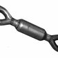 Jones Exhaust JFP225DD Flow Pack Muffler 2.25 Dual Inlet, 2.25 Dual Outlet