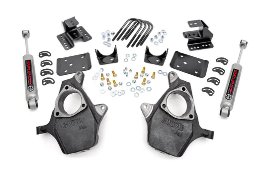 2007-2014 Chevrolet Silverado 1500 Lowering Kit - Knuckle - 2 inchFR - 4 inchRR - Chevy/GMC 1500 (07-14) - 721.2