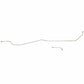 1968-1970 AMC Javelin Intermediate Brake Line Disc Brakes Steel - JIN6803OM