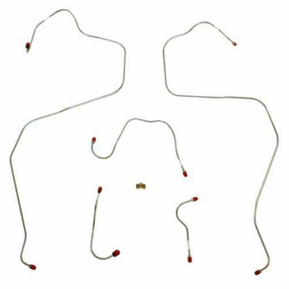 1968-69 AMC AMX Front Brake Line Kit Standard Drum Brake 5 Piece Set - JKT6802OM - Front Lines Car Part People