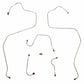 1968-69 AMC AMX Front Brake Line Kit Standard Drum Brake 5 Piece Set - JKT6802OM