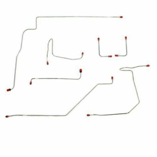 1970 AMC Rebel Front Brake Line Kit Power Disc Brake 7 Piece Set - JKT7011OM - Front Lines Car Part People