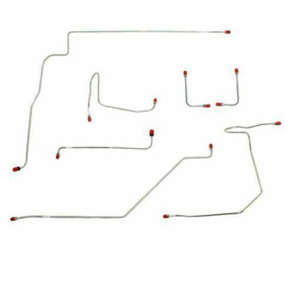 1970 AMC Rebel Front Brake Line Kit Power Disc Brake 7 Piece Set - JKT7011SS - Front Lines Car Part People