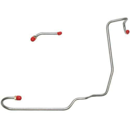 1970-71 AMC AMX Pump to Carburetor Fuel Line V8 4 BBL 2 Piece - JPC7003SS - Pre-Bent Fuel Lines Car Part People