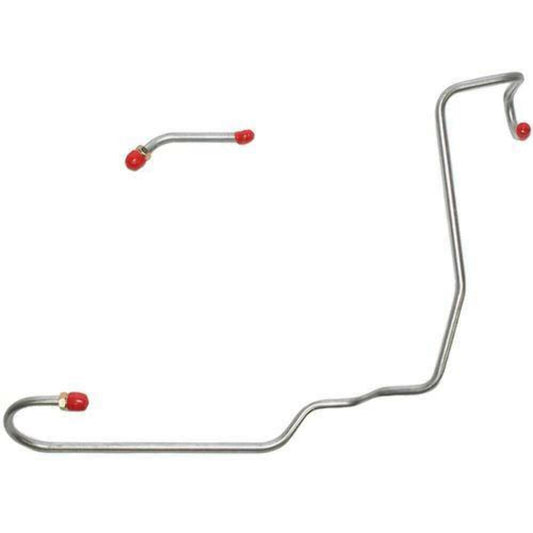 1970-71 AMC AMX Pump to Carburetor Fuel Line V8 4 BBL 2 Piece - JPC7003SS - Pre-Bent Fuel Lines Car Part People