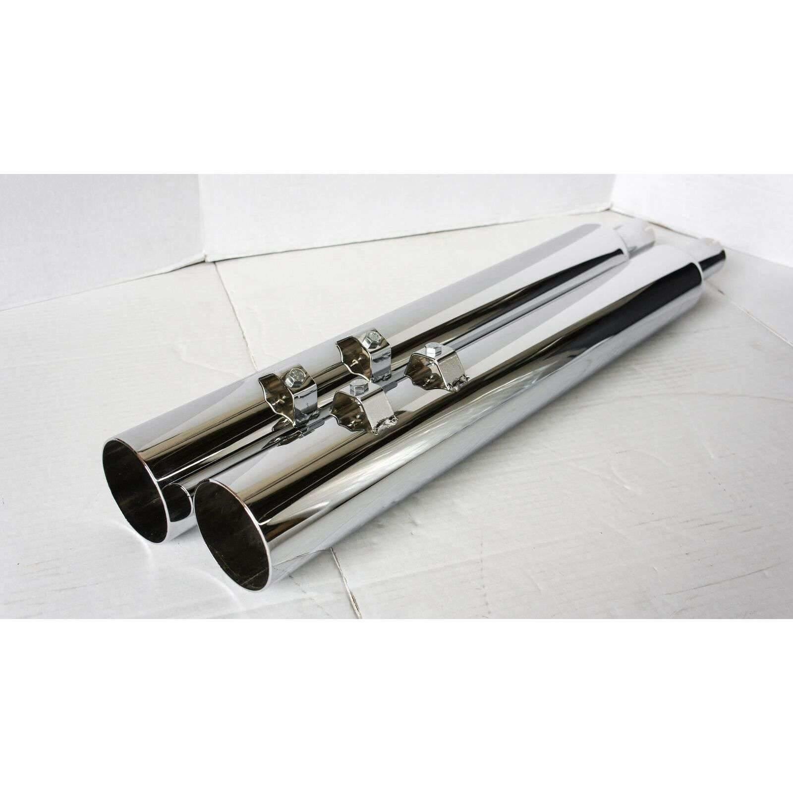 95-16 Harley Electra Glide Straight Cut Slip On Muffler 1.75 Baffle - Performance Mufflers Car Part People