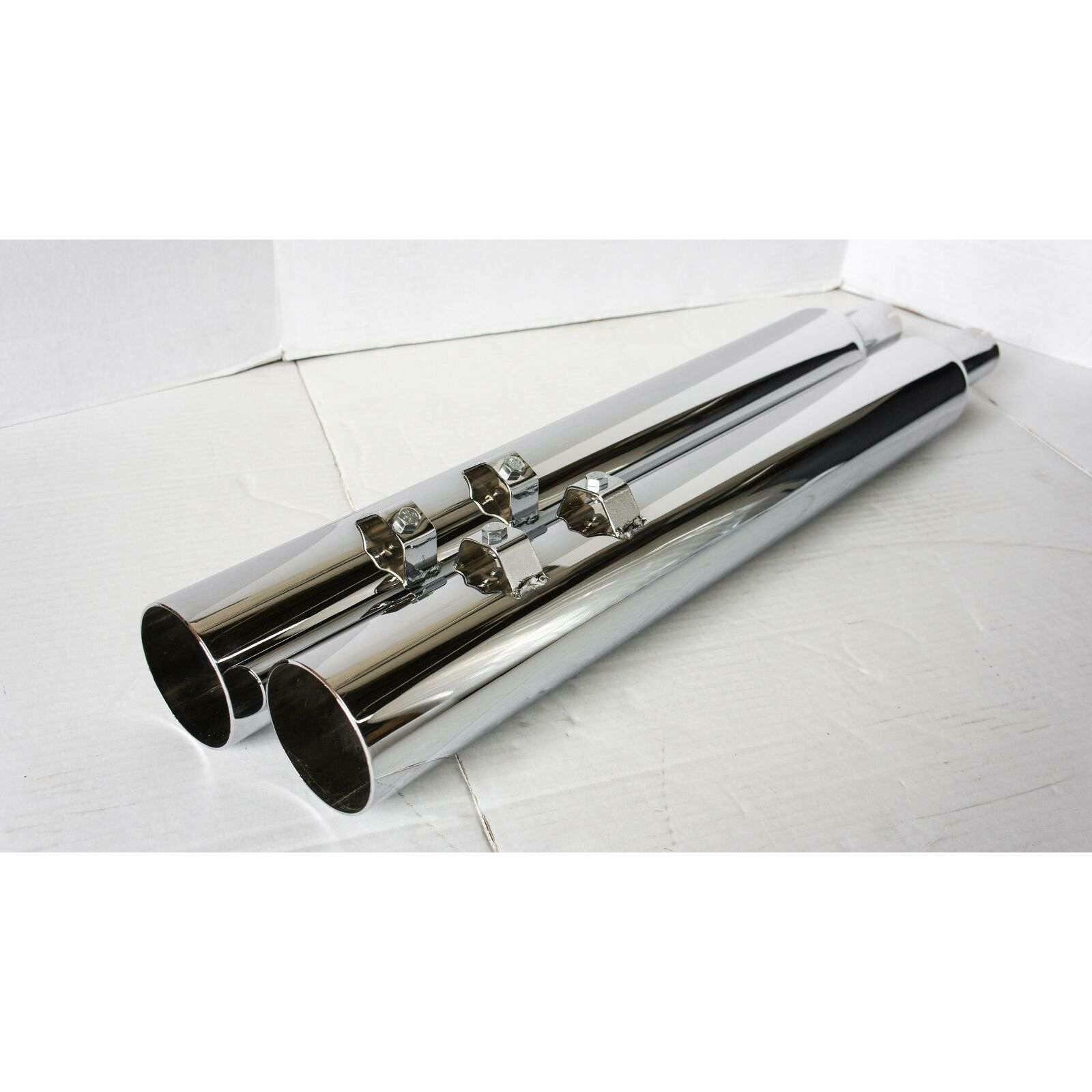 95-16 Harley Electra Glide Straight Cut Slip On Muffler 2 Baffle - Performance Mufflers Car Part People