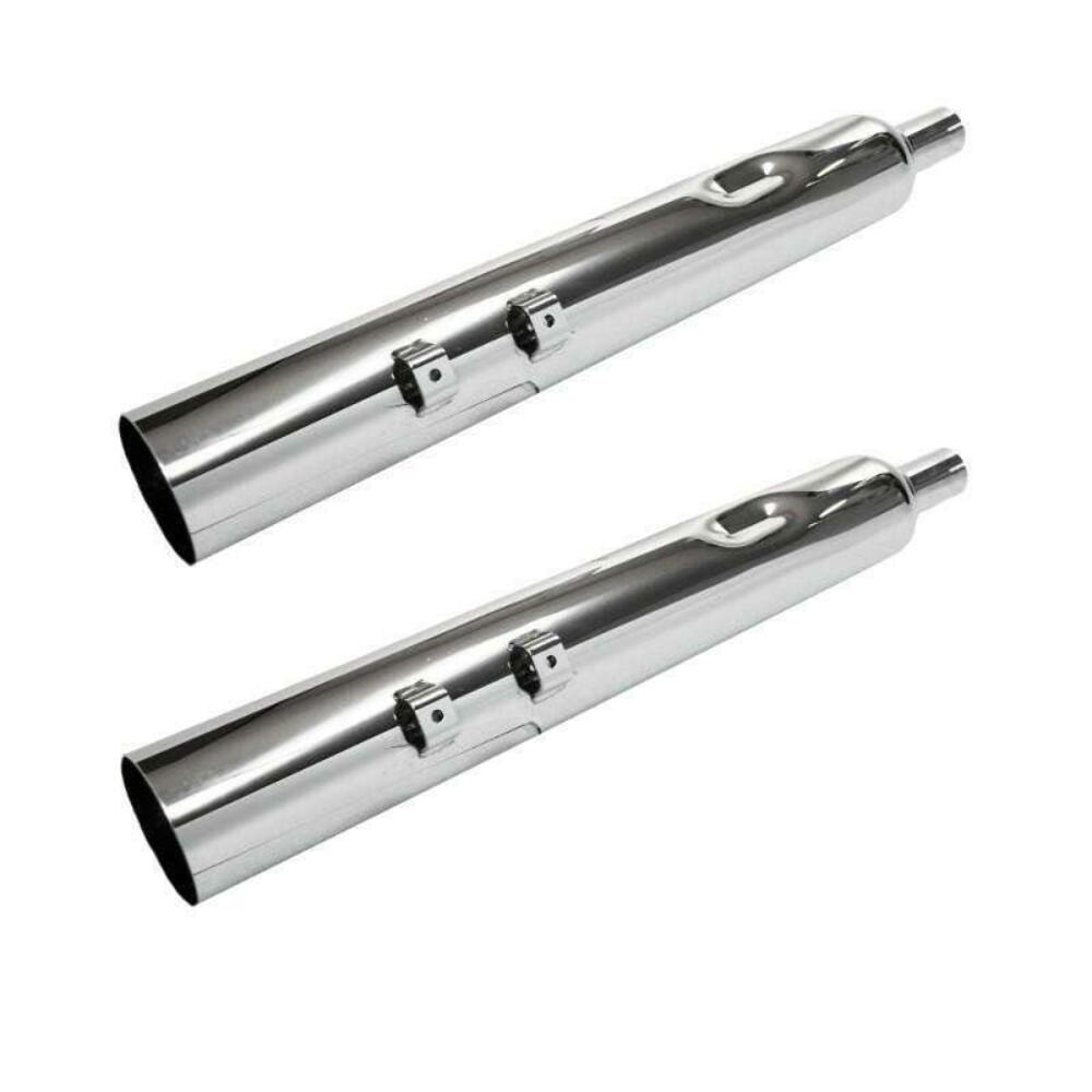 95-16 Harley Davidson Full Boar Straight Cut Slip On Muffler - Performance Mufflers Car Part People
