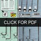 Swinging Hangers & Wire Hangers; 3/8" Rod, 45 Degree Bend-JSH3845-10 Qty10 - Hangers, Clamps, and Flanges Car Part People