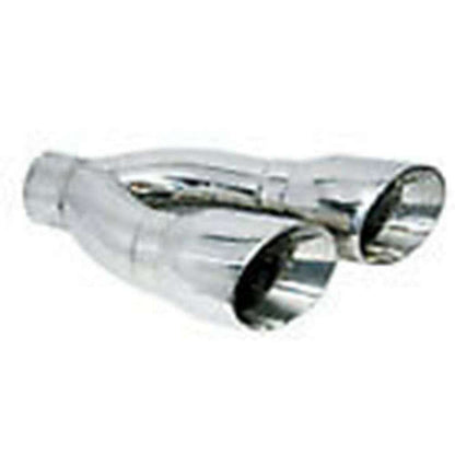 Jones Exhaust - JST130 3 Stainless Dual Round Exhaust Tip 4 x 8 3/4 Outlet / 16 Long - Exhaust Tips Car Part People