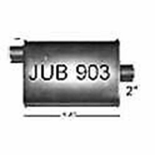 Jones Flow Pack Turbine and Turbo Muffler 4x 9 2 Offset In/Center Out JUB903 - Performance Mufflers Car Part People