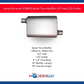 Jones Exhaust JUB912 Quiet Tone Muffler 2.5 Inlet, 2.5 Outlet