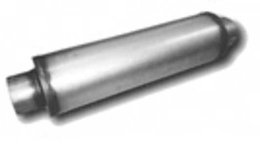Round Muffler; 4" Body 2.25" Inlet 2.25" Outlet 14" Length 20" Overall-JXS0445 - Performance Mufflers Car Part People