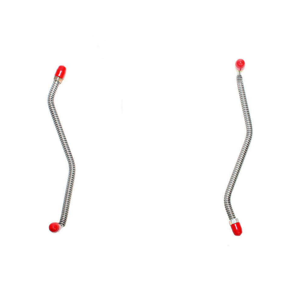 Fits 67-69 Mopar C-Body Disc Caliper Lines; Stainless-KFC6701SS - Brake Line and Hose Kit Car Part People