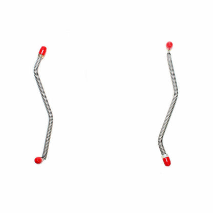 Fits 67-69 Mopar C-Body Disc Caliper Lines; Stainless-KFC6701SS - Brake Line and Hose Kit Car Part People