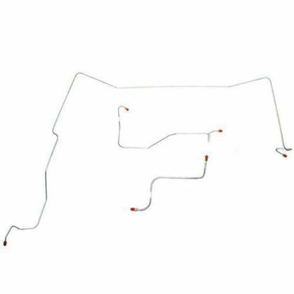 1965 Plymouth Fury Front Brake Line Kit Power Drum Brake Stainless - KKT6502SS - Front Lines Car Part People