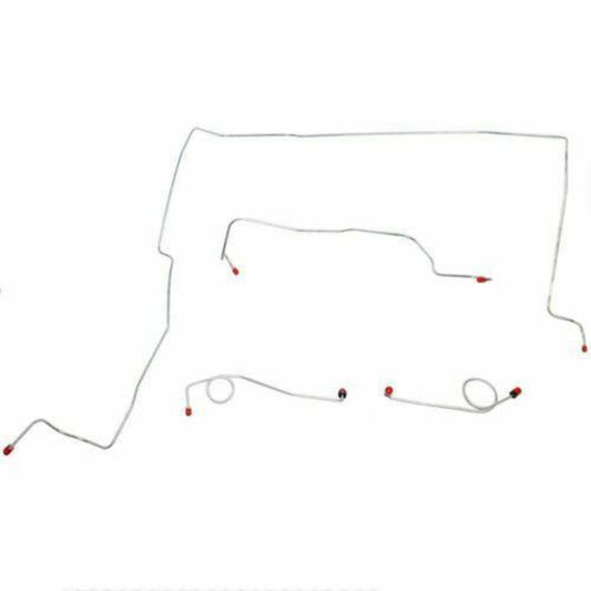 1967-68 Plymouth Fury Front Brake Line Kit Standard Drum Brake 4 Piece KKT6703OM - Front Lines Car Part People