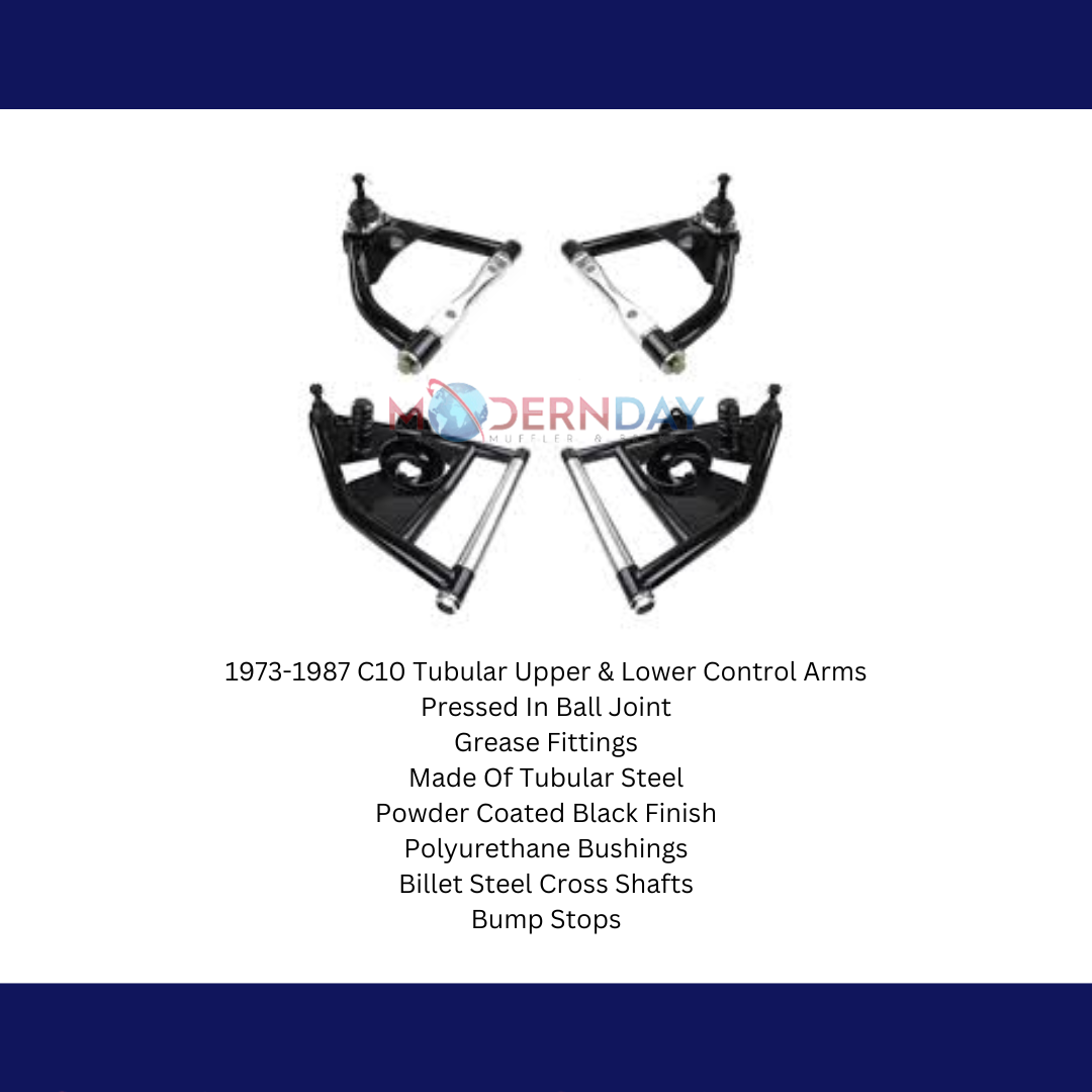 Fits 1973-1987 Chevrolet C10 2WD Tubular Upper & Lower Control Arms LCAUCA7387