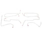 2000-2007 Ford Focus Intermediate Brake Line No ABS Rear Drums Steel LIN0003OM