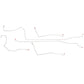2000-2007 Ford Focus Intermediate Brake Lines AWABS Rear Drums Steel LIN0504OM