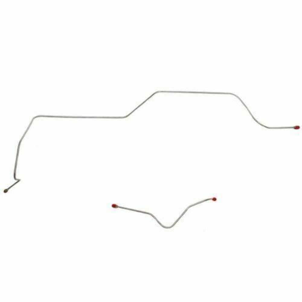 1960-63 Ford Falcon Front Brake Line Kit Standard Brakes Stainless - LKT6001SS - Front Lines Car Part People