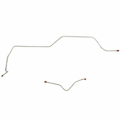 1960-63 Ford Falcon Front Brake Line Kit Standard Brakes Stainless - LKT6001SS - Front Lines Car Part People