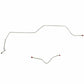 1960-63 Ford Falcon Front Brake Line Kit Standard Brakes Stainless - LKT6001SS