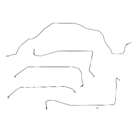 Lincoln Front Brake Line Kit; Fine Lines-LKT9501SS
