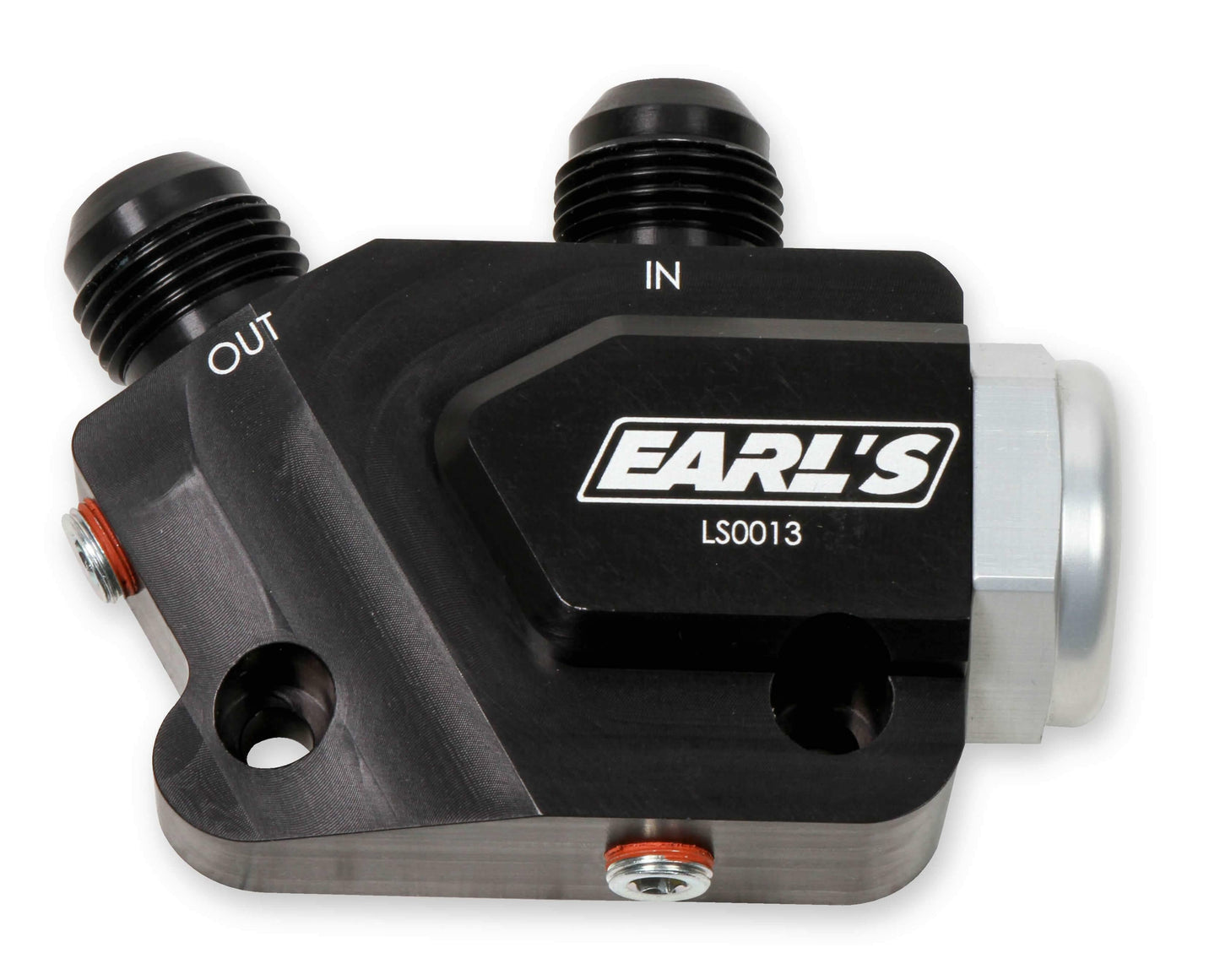 Earls LS Side Mount Oil Cooler Adapter - LS0013ERL