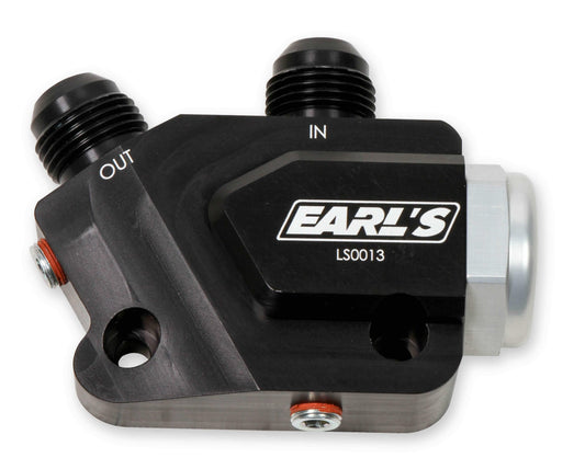 Earls LS Side Mount Oil Cooler Adapter - LS0013ERL