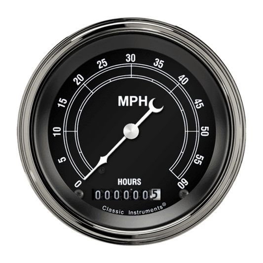 Traditional 3 3/8" Low Speed Speedometer LSTR