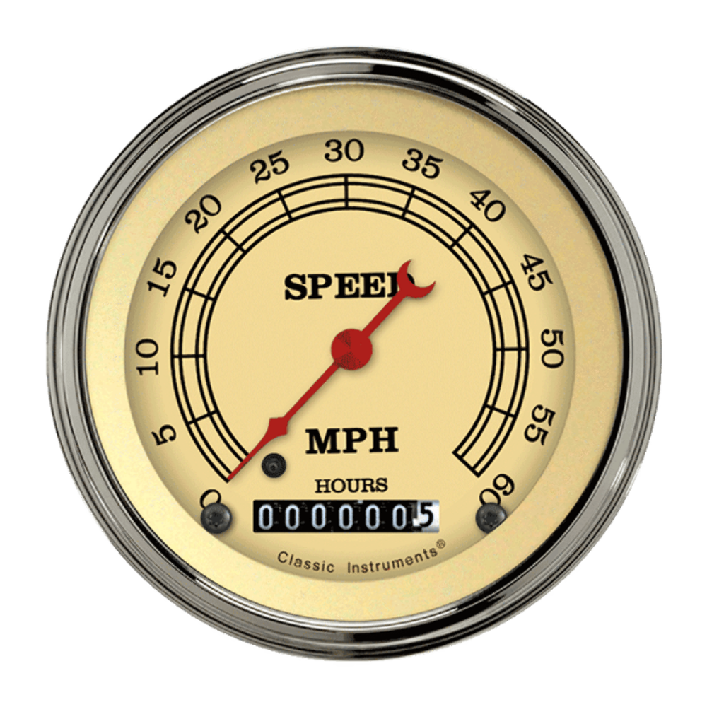 Vintage 3 3/8" Low Speed Speedometer LSVT