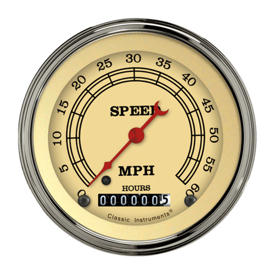 Vintage 3 3/8" Low Speed Speedometer LSVT