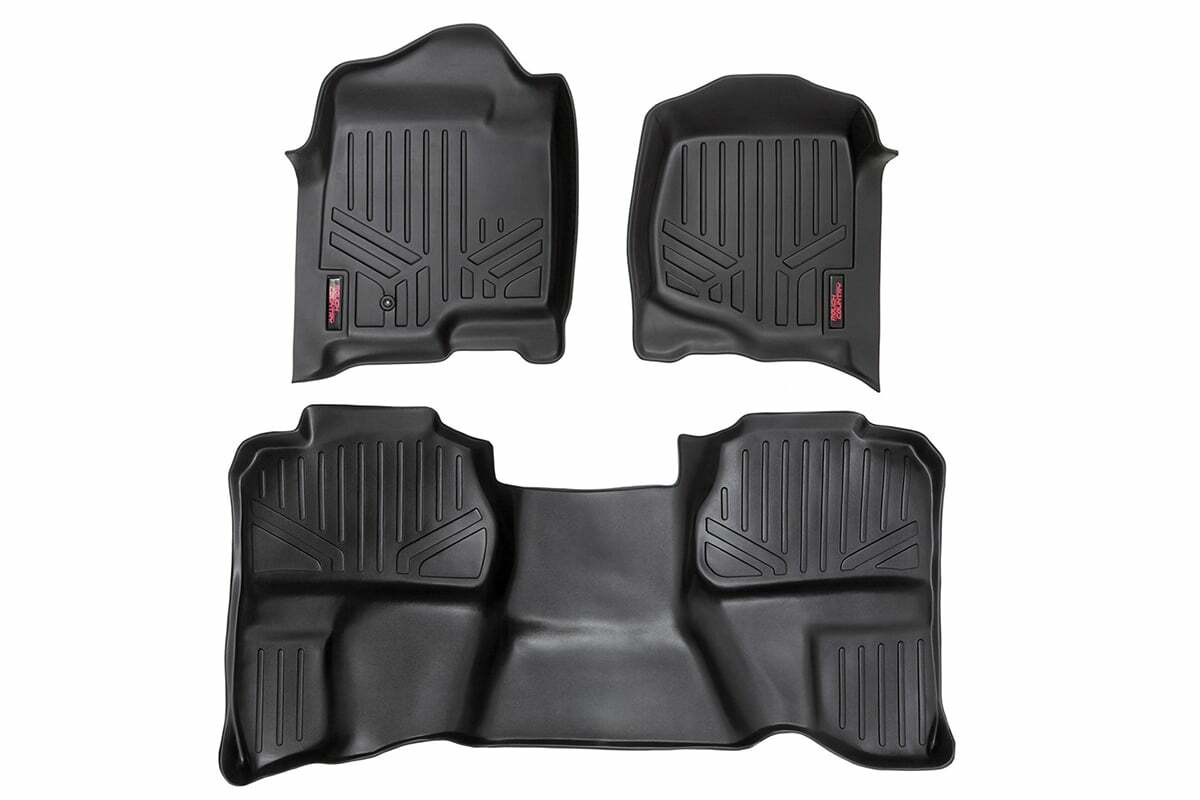 Fits Chevy/GMC 1500/2500HD (07-14) Floor Mats; FR & RR; Ext Cab; M-20712