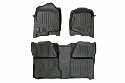 Fits Chevy/GMC 1500/2500HD (07-14) Floor Mats; FR & RR; Crew Cab; M-20713