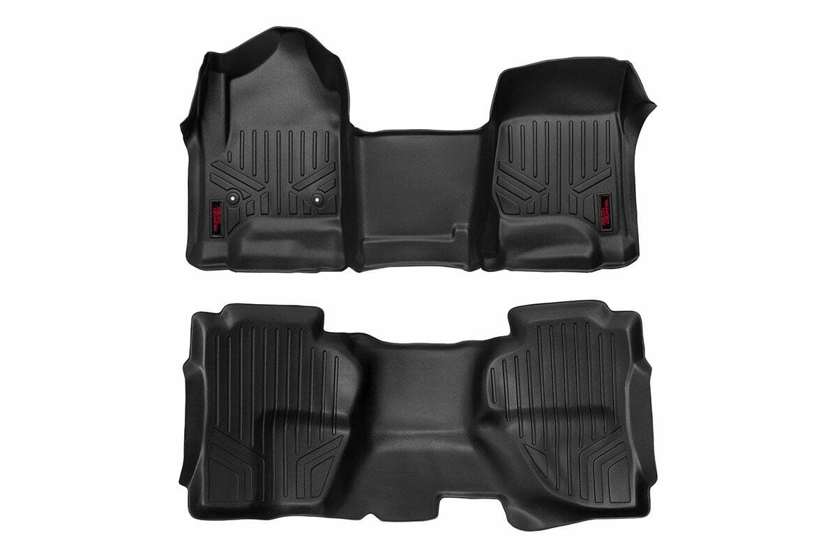 Fits Chevy/GMC 1500/2500HD/3500HD Floor Mats FR & RR OV Hump Ext Cb M-21142