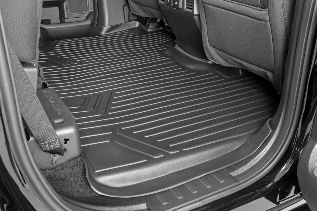Fits Ford F-150(15-24)/Raptor(17-24) Floor Mats FR & RR Over Hump M-51153